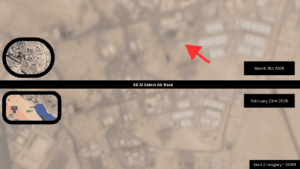 At least 7 missile impacts which i can see from sat at ali al salem air base