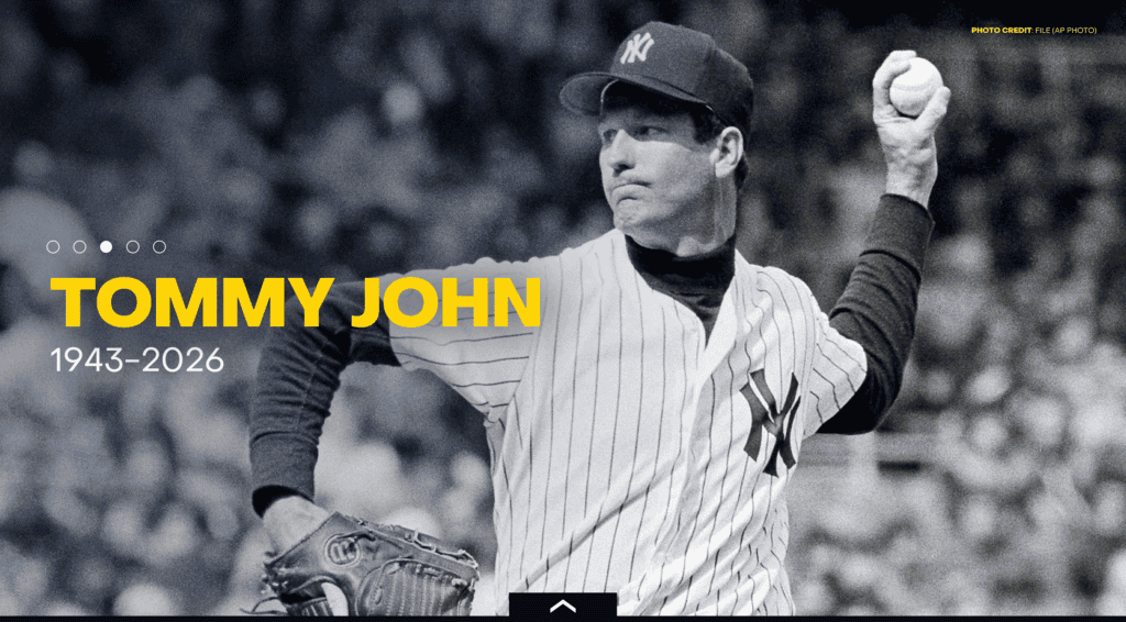 Former mlb pitcher tommy john dies at 83