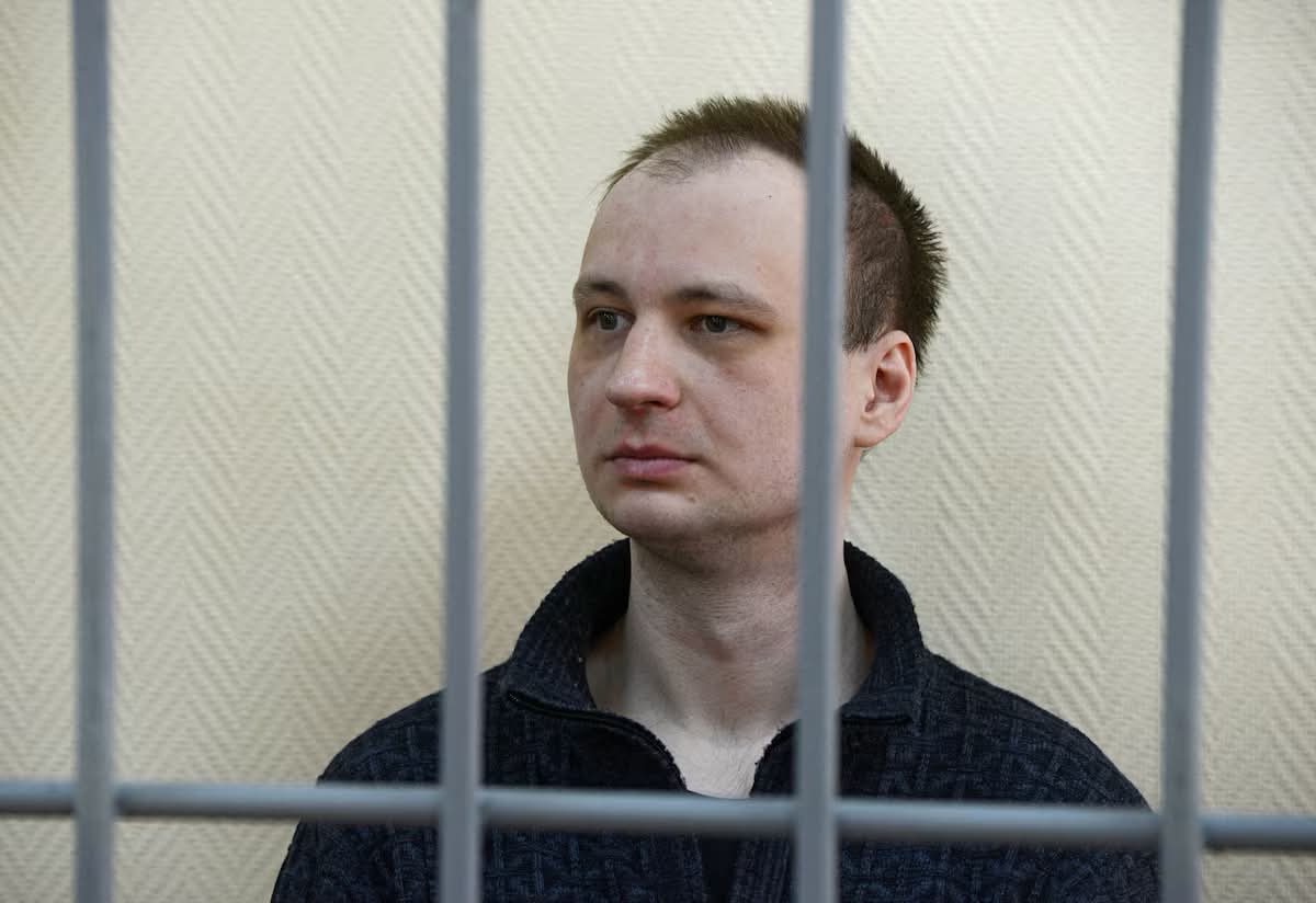 War in Ukraine 2 Former u. S. Marine robert gilman, who serves a prison sentence for assaulting a russian police officer in 2022, attends a court hearing in voronezh, russia april 6, 2026. Photo via vladimir lavrov (reuters).